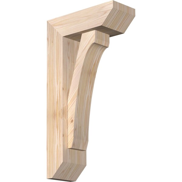 Ekena Millwork Legacy Slat Smooth Bracket w/ Offset Brace, Douglas Fir, 5 1/2"W x 14"D x 26"H BKT0604X14X26LEC06SDF - main